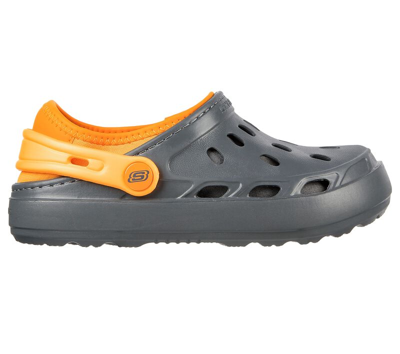 Chlapecké Ležérní Tenisky Skechers Foamies: Swifters II - Be Warmer Podšité Šedé Oranžové | CZ.406456LCCOR