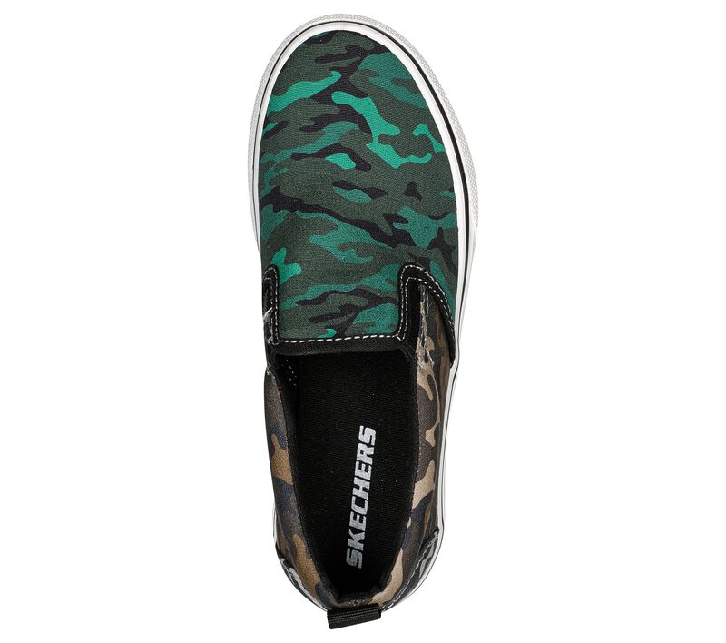 Chlapecké Ležérní Tenisky Skechers Street Fame - Hide-N-Camo Zelene Viacfarebný | CZ.405710LGRMT