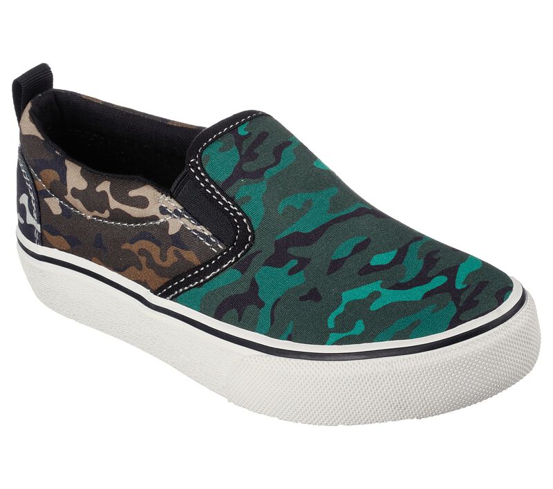 Chlapecké Ležérní Tenisky Skechers Street Fame - Hide-N-Camo Zelene Viacfarebný | CZ.405710LGRMT