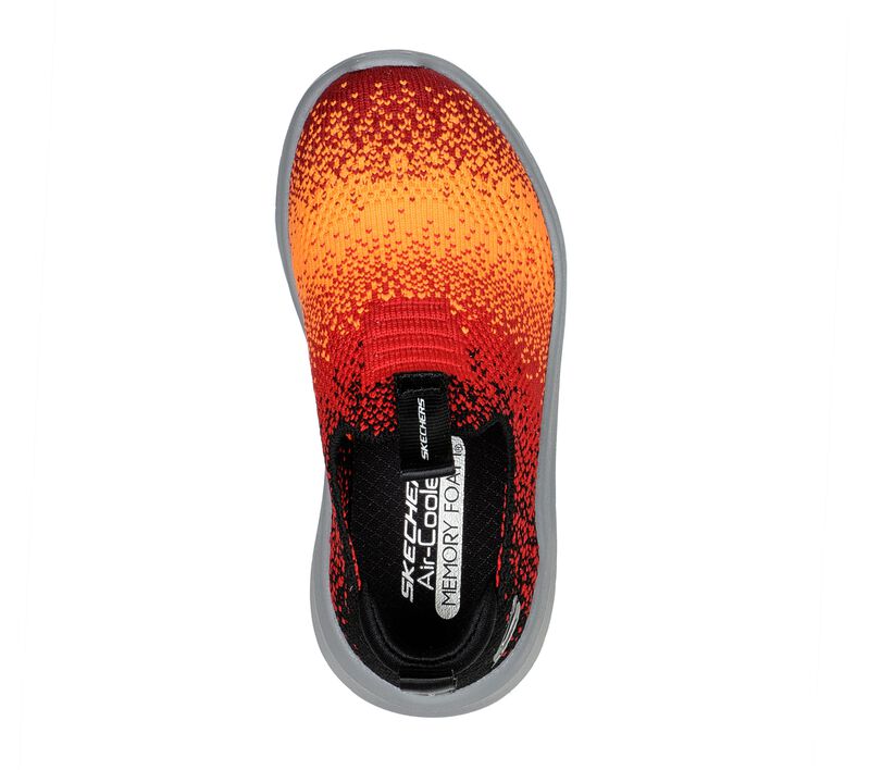 Chlapecké Ležérní Tenisky Skechers Ultra Flex 2.0 - Spektron Černé Červené | CZ.403787NBKRD