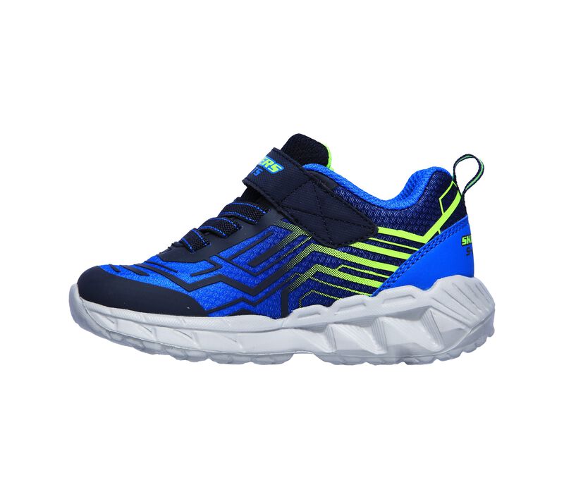 Chlapecké Light Up Boty Skechers S Lights: Magna-Lights - Bozler Tmavě Blankyt Blankyt | CZ.401500NNVBL