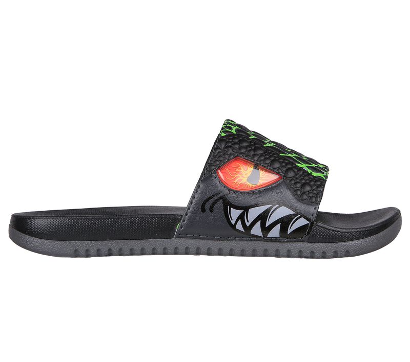 Chlapecké Sandály Skechers Gambix III - Cool Rex Černé Světle Zelene | CZ.402233LBKLM