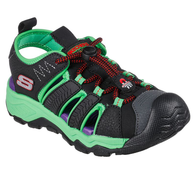 Chlapecké Sandály Skechers Solar Quest - Beach Trux Černé Viacfarebný | CZ.403763LBKMT