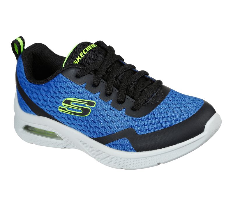 Chlapecké Sportovní Tenisky Skechers Microspec Max Královská Modrá Černé | CZ.403774LRYBK