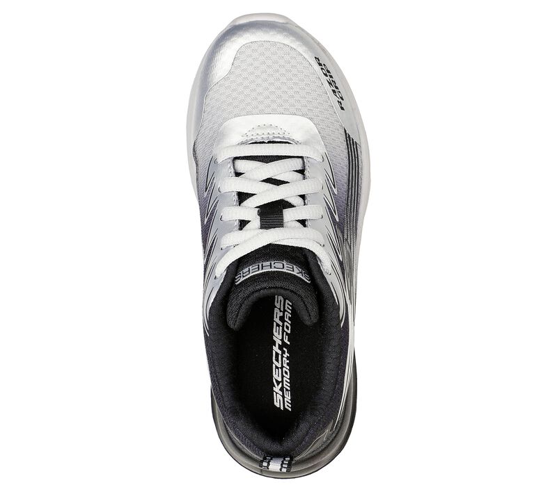 Chlapecké Sportovní Tenisky Skechers Razor Grip - Sonictron Stříbrné Černé | CZ.405106LSLBK