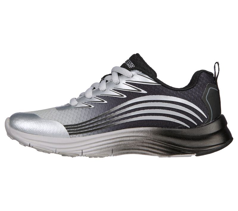 Chlapecké Sportovní Tenisky Skechers Razor Grip - Sonictron Stříbrné Černé | CZ.405106LSLBK