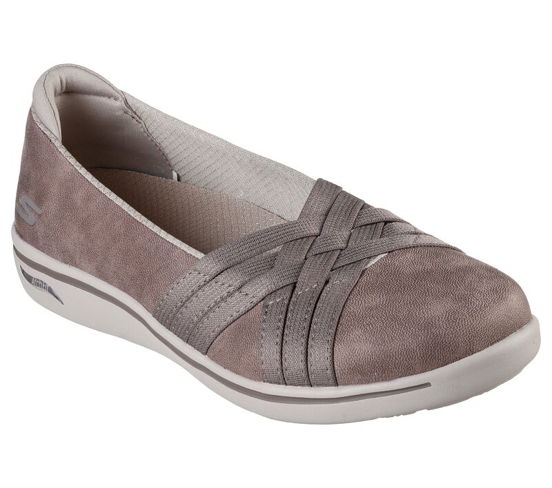 Dámské Baleríny Skechers Arch Fit Uplift - Precious Tmavě Šedé Hnědé | CZ.136574CZ.P