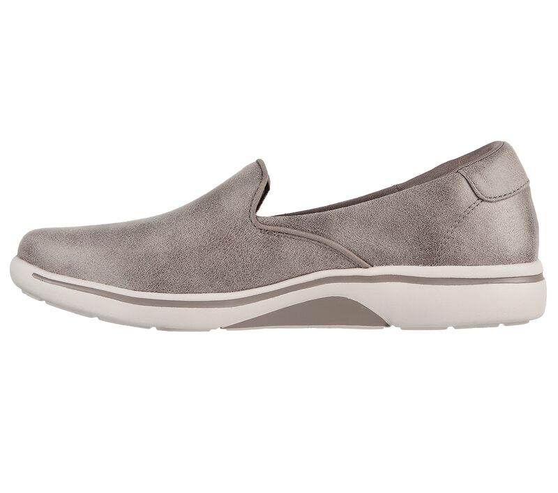 Dámské Baleríny Skechers Arch Fit Uplift - To The Beat Tmavě Šedé Hnědé | CZ.136575CZ.P