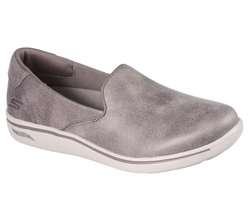 Dámské Baleríny Skechers Arch Fit Uplift - To The Beat Tmavě Šedé Hnědé | CZ.136575CZ.P