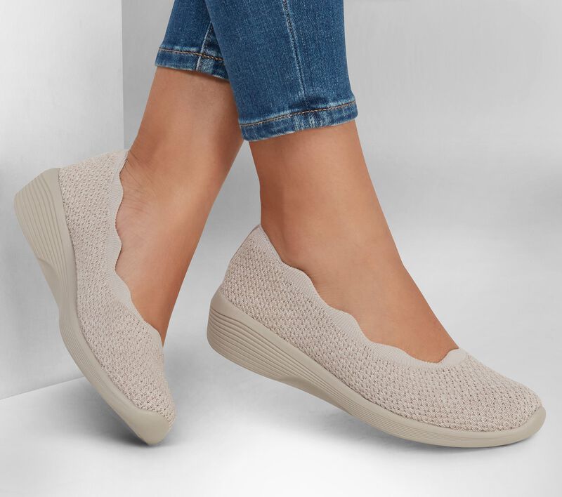 Dámské Baleríny Skechers Arya - Small Talk Šedé Hnědé | CZ.158508TPE