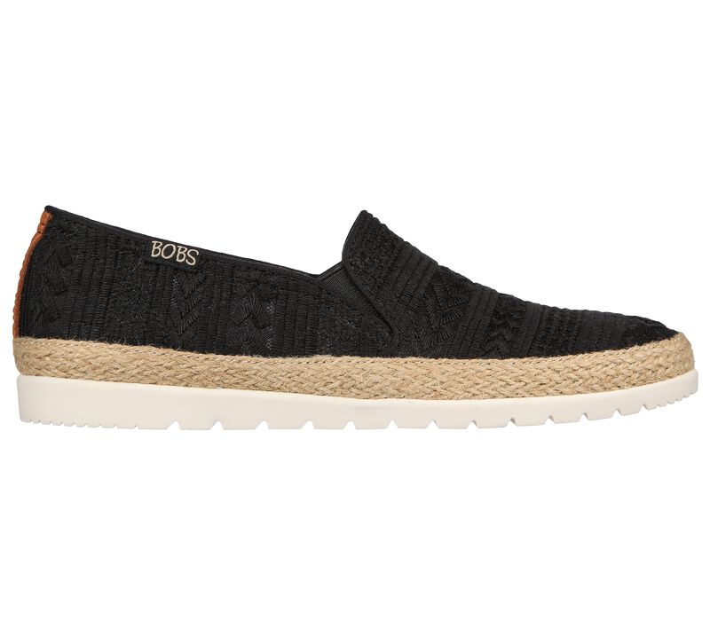 Dámské Baleríny Skechers BOBS Flexpadrille 3.0 - Great Crossings Černé | CZ.113237BLK