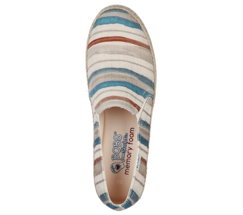 Dámské Baleríny Skechers BOBS Flexpadrille 3.0 - River Stroll Béžový Viacfarebný | CZ.113244NTMT