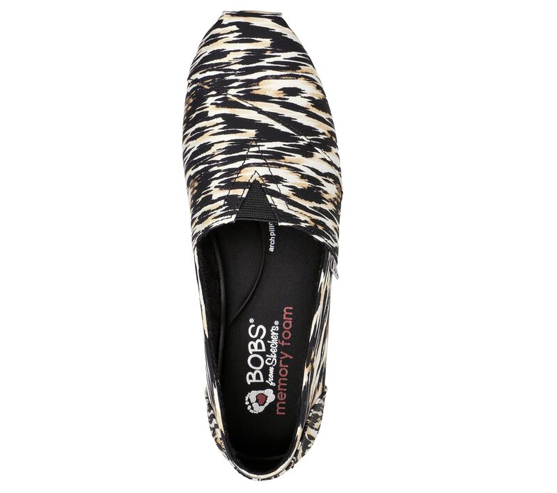 Dámské Baleríny Skechers BOBS Plush - City Roads Zebra | CZ.113526ZBA