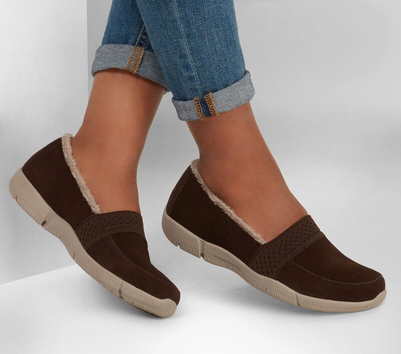 Dámské Baleríny Skechers Be-Lux - Moonlight Stroll Čokolády | CZ.100196CHOC