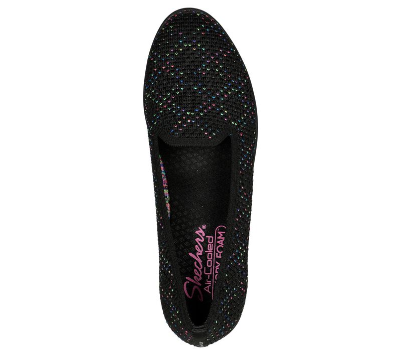 Dámské Baleríny Skechers Cleo Flex Klínku - Beautifully Černé Viacfarebný | CZ.158329BKMT