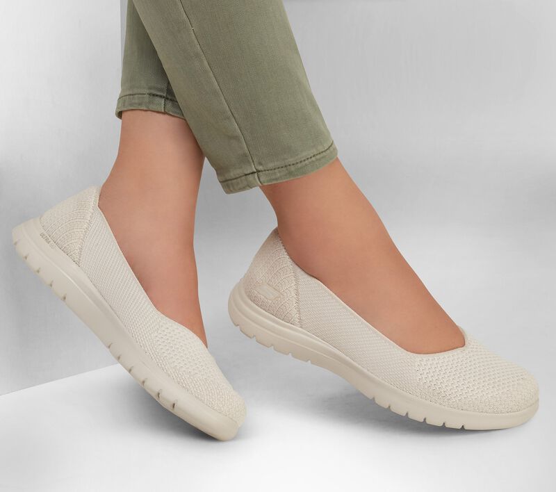 Dámské Baleríny Skechers On-the-GO Flex - Perfect Match Béžový | CZ.136398NAT