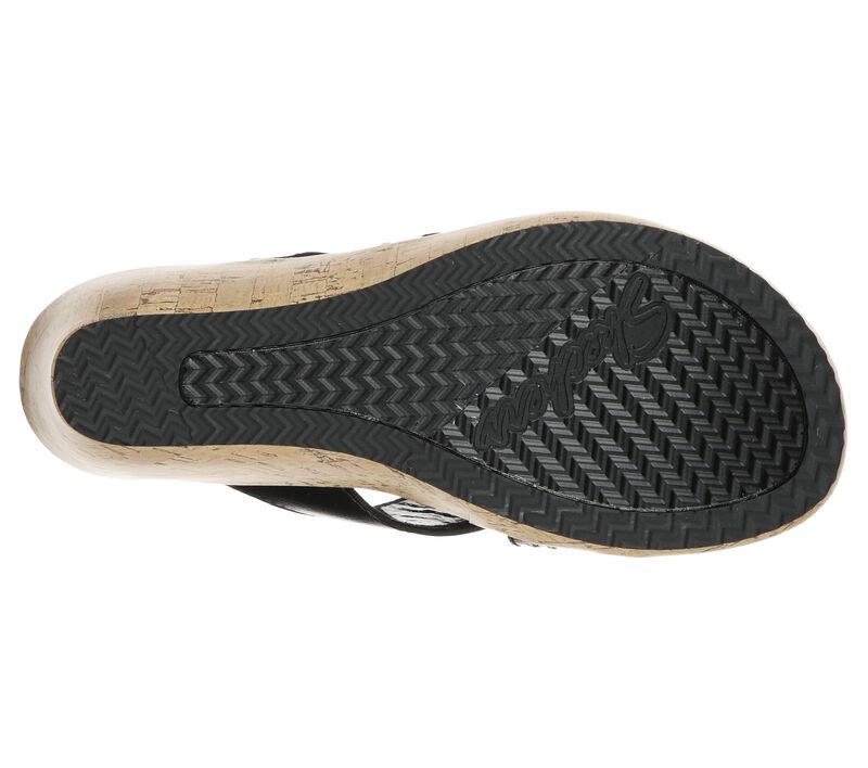 Dámské Boty Na Klínku Skechers Beverlee - Peace Seeker Sandal Černé | CZ.119085BLK