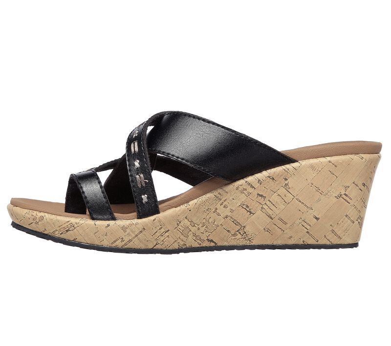 Dámské Boty Na Klínku Skechers Beverlee - Peace Seeker Sandal Černé | CZ.119085BLK