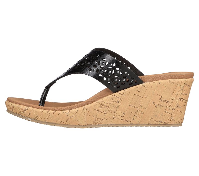 Dámské Boty Na Klínku Skechers Beverlee - Pier Stroll Černé | CZ.119150BLK