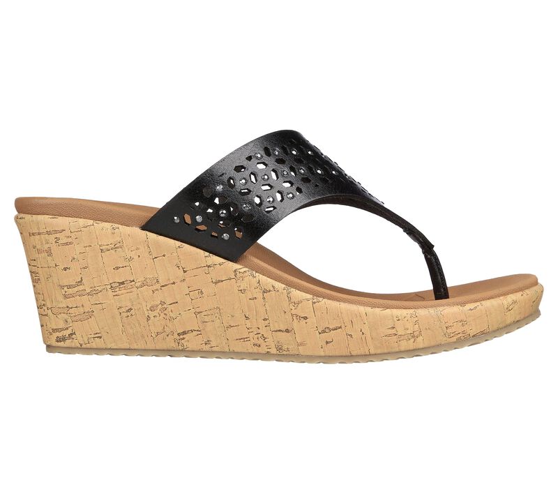 Dámské Boty Na Klínku Skechers Beverlee - Pier Stroll Černé | CZ.119150BLK