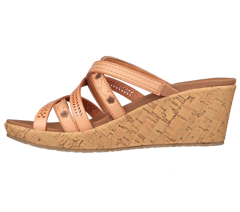 Dámské Boty Na Klínku Skechers Beverlee - Clicky Vibes Hnědé | CZ.119255TAN