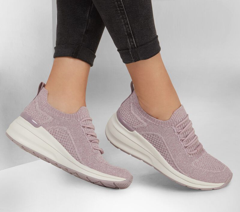 Dámské Boty Na Klínku Skechers Billion - Woven Walks Fialové | CZ.155626MVE