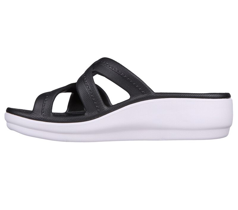 Dámské Boty Na Klínku Skechers Foamies: Arch Fit Ascend - Happy Sunshine Černé Bílé | CZ.111236BKW