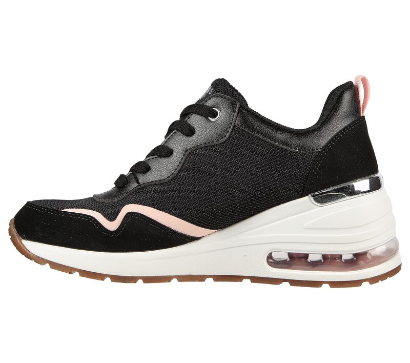 Dámské Boty Na Klínku Skechers Million Air - Air-Ess Černé | CZ.155397BLK