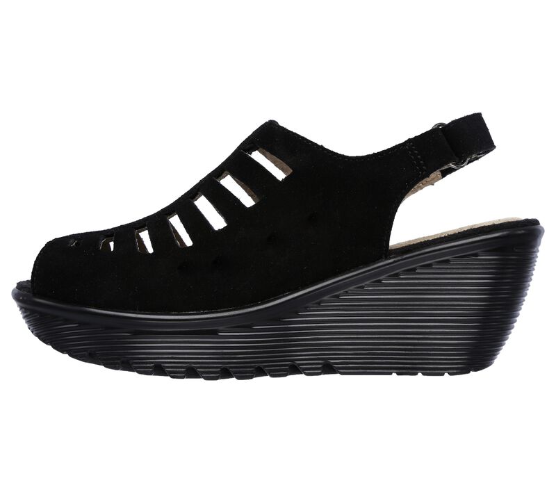 Dámské Boty Na Klínku Skechers Parallel - Trapezoid Černé | CZ.48852BLK