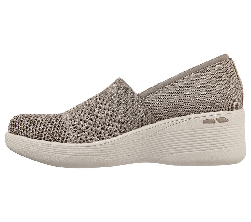 Dámské Boty Na Klínku Skechers Pier-Lite - Wow Factor Tmavě Šedé Hnědé | CZ.158410CZ.P