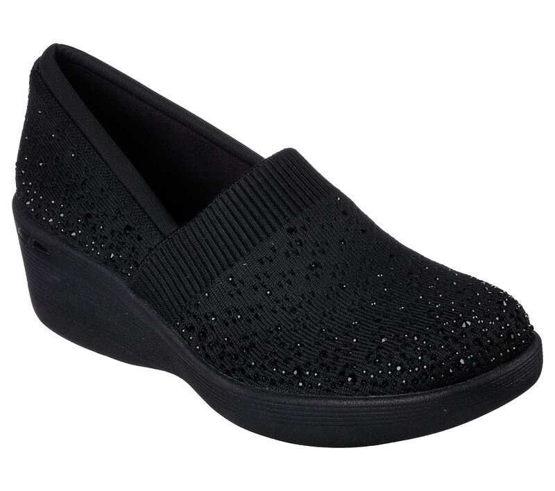 Dámské Boty Na Klínku Skechers Pier-Lite - In Glitz Černé | CZ.158419BBK