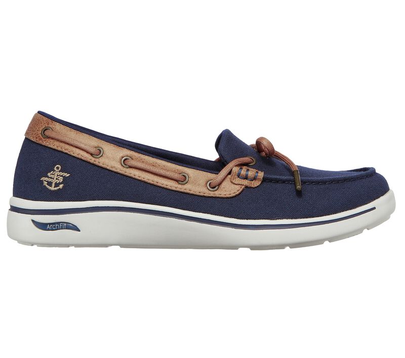 Dámské Boty Sebago Skechers Arch Fit Uplift - Shoreline Tmavě Blankyt | CZ.136600NVY