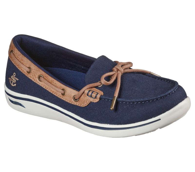 Dámské Boty Sebago Skechers Arch Fit Uplift - Shoreline Tmavě Blankyt | CZ.136600NVY