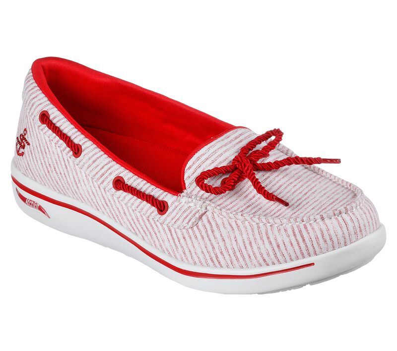 Dámské Boty Sebago Skechers Arch Fit Uplift - Coastal Breeze Červené Bílé | CZ.136601RDW