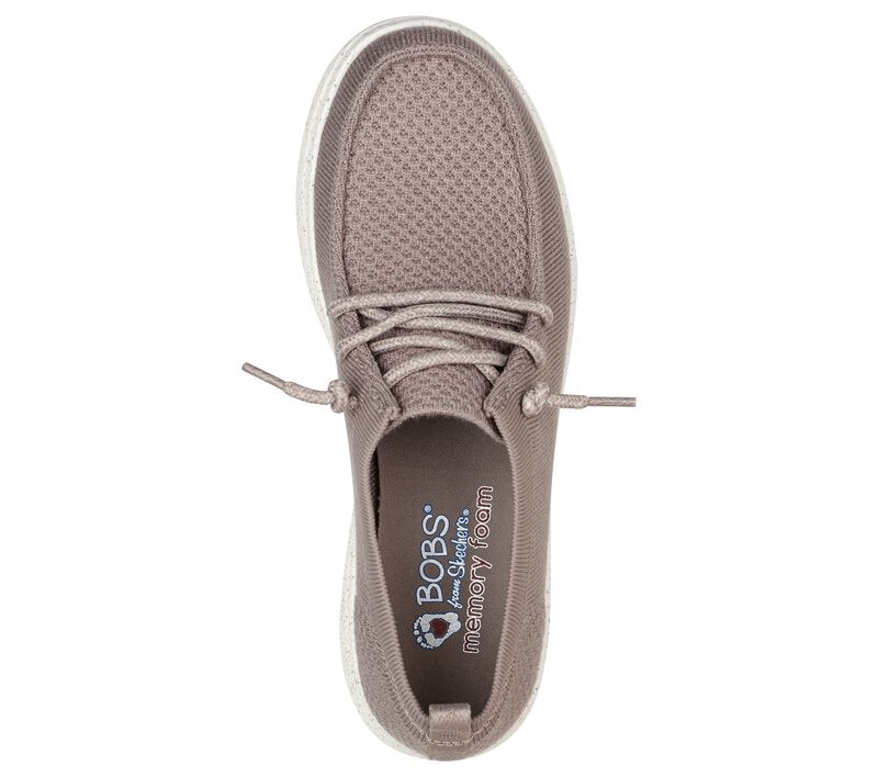 Dámské Boty Sebago Skechers BOBS Skipper - Zimní Wonderland Šedé Hnědé | CZ.113783TPE