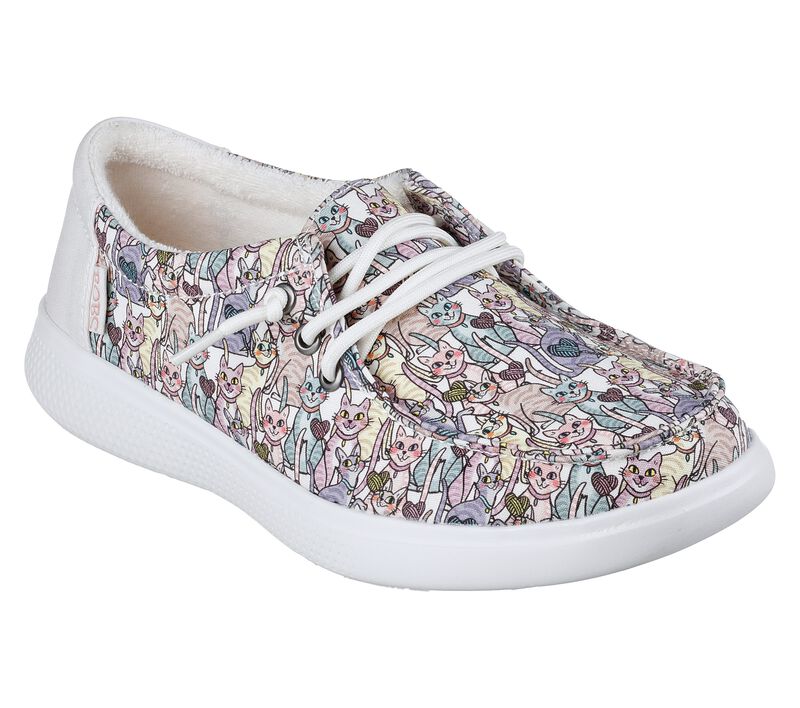 Dámské Boty Sebago Skechers BOBS Skipper - Luvable Kitty Bílé Viacfarebný | CZ.114175WMLT