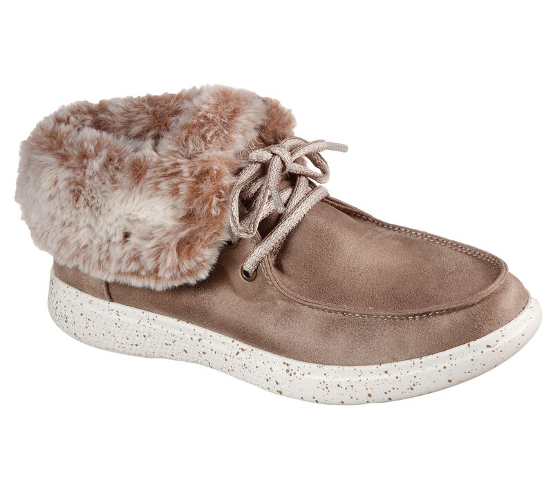 Dámské Boty Skechers BOBS Skipper - Hang Glider Šedé Hnědé | CZ.113443TPE