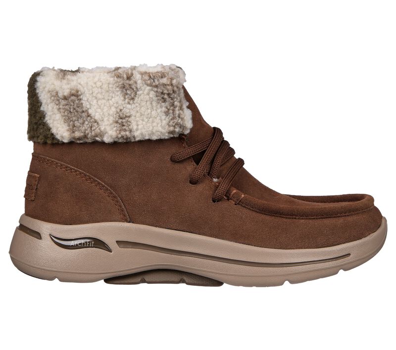 Dámské Boty Skechers GO WALK Arch Fit - Best Of Times Hnědé | CZ.144424BRN