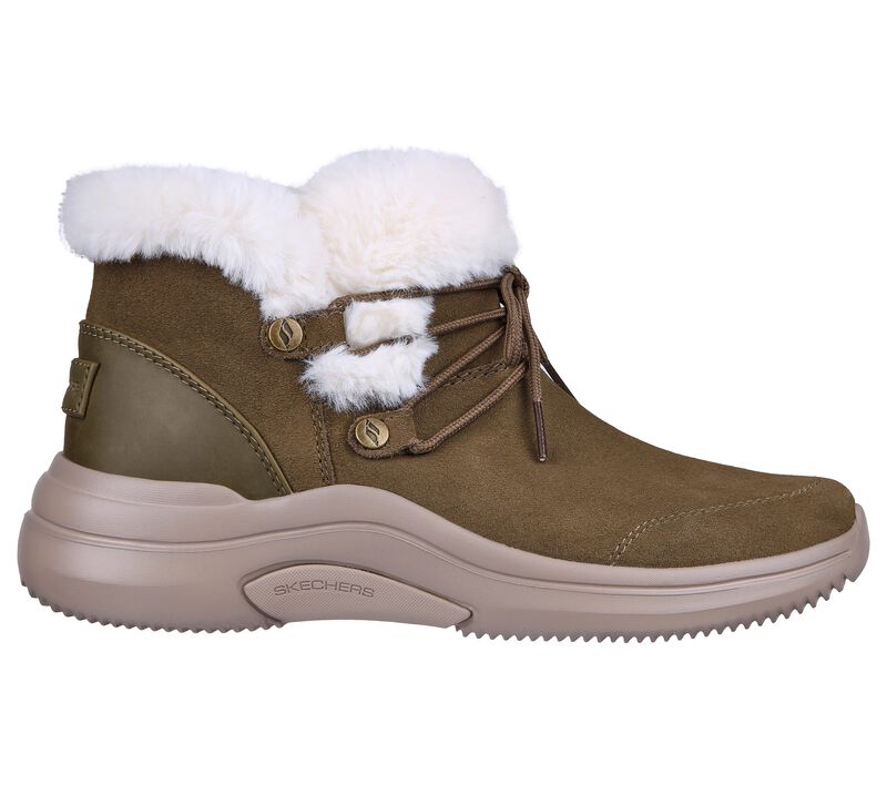 Dámské Boty Skechers On-the-GO Midtown - Cozy Vibes Olivy Zelené | CZ.144271OLV