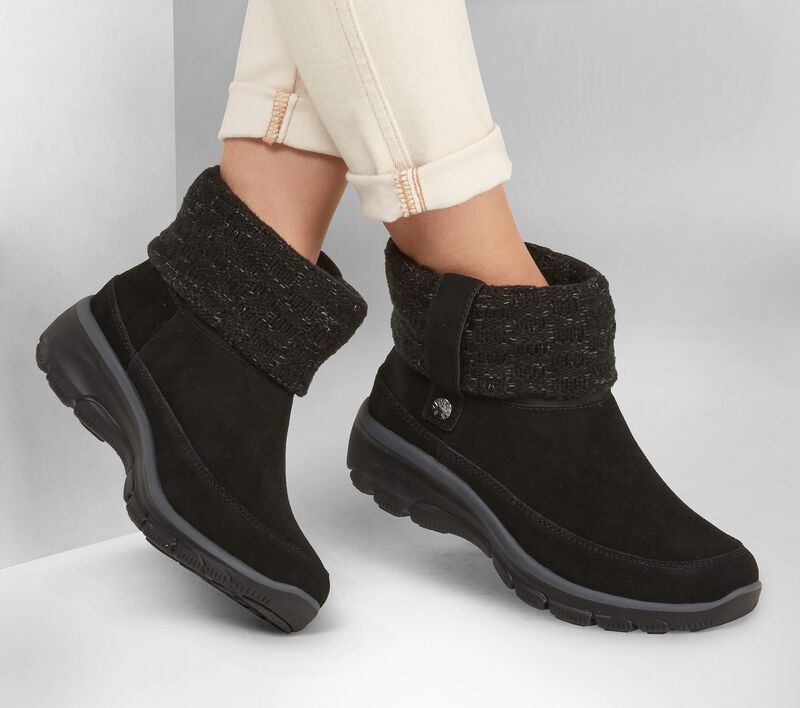 Dámské Boty Skechers Relaxed Fit: Easy Going - Upgraded Heights Černé | CZ.167199BLK