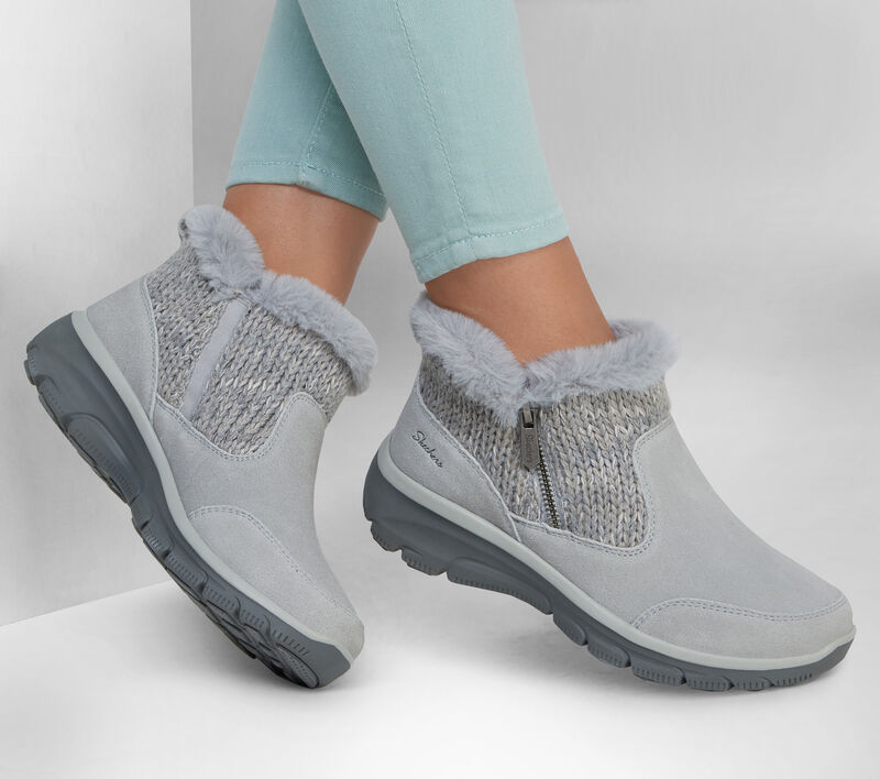 Dámské Boty Skechers Relaxed Fit: Easy Going - Warmhearted Šedé | CZ.167329GRY