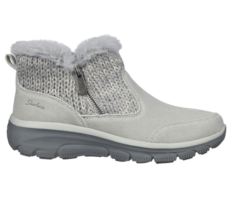 Dámské Boty Skechers Relaxed Fit: Easy Going - Warmhearted Šedé | CZ.167329GRY