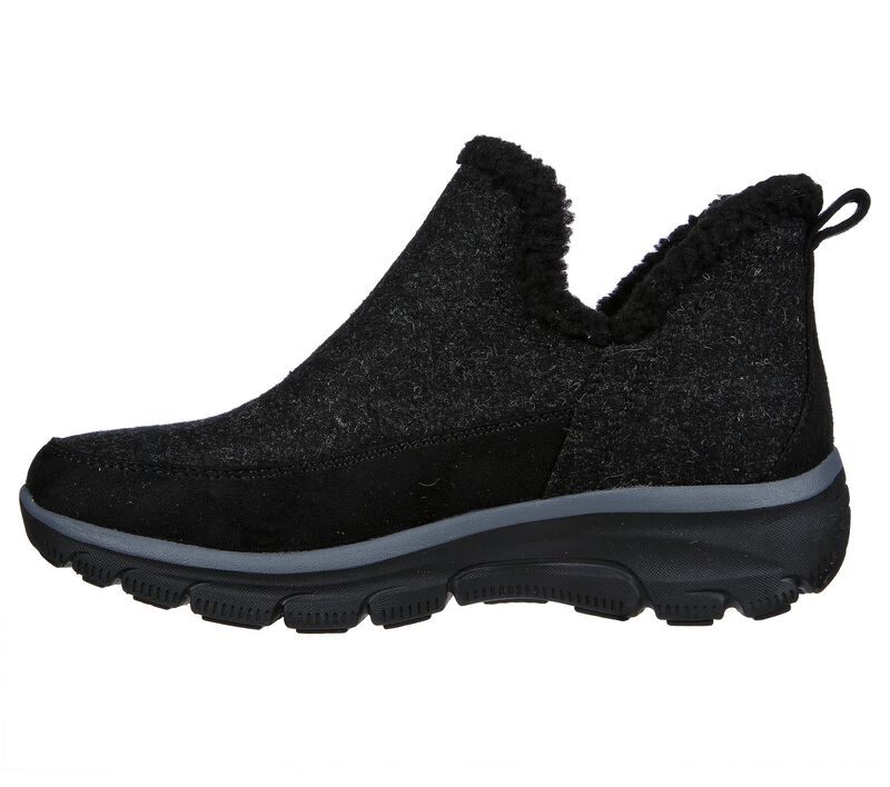 Dámské Boty Skechers Relaxed Fit: Easy Going - Zimní Kiss Černé | CZ.167400BBK