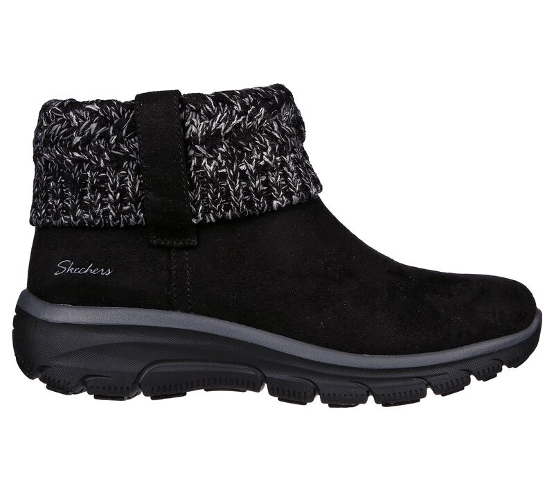 Dámské Boty Skechers Relaxed Fit: Easy Going - Cozy Weather Černé | CZ.167401BLK