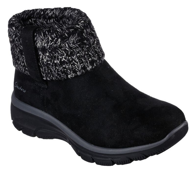 Dámské Boty Skechers Relaxed Fit: Easy Going - Cozy Weather Černé | CZ.167401BLK