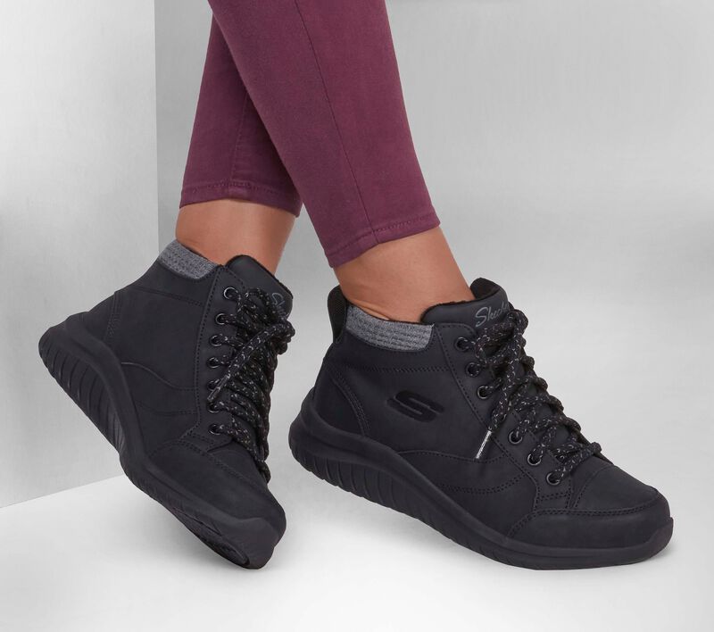 Dámské Boty Skechers Ultra Flex 2.0 - Social Crew Černé | CZ.167449BLK