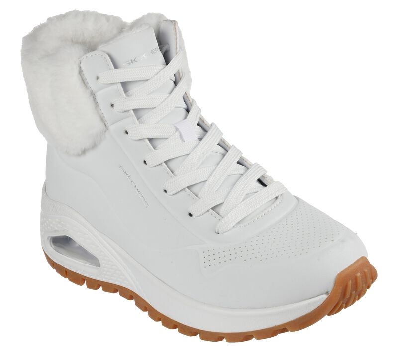 Dámské Boty Skechers Uno Rugged - Fall Air Bílé | CZ.167274WHT