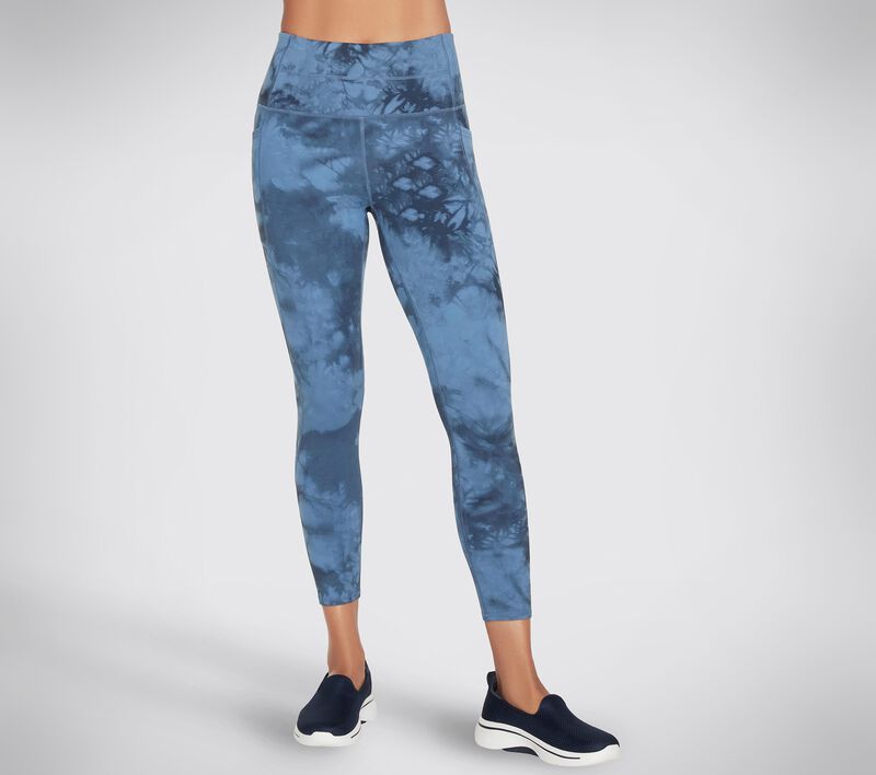 Dámské Kalhoty Skechers Apparel SKECHDYE HW 7/8 Legging Tmavě Blankyt | CZ.W03LG184NVY