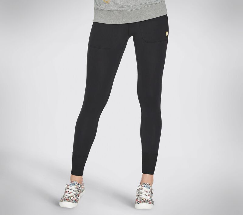 Dámské Kalhoty Skechers BOBS Apparel - BOBS Jogging Leggings Černé | CZ.BW4LG1BLK