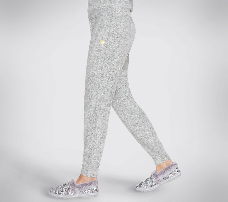 Dámské Kalhoty Skechers BOBS Apparel Heart Cozy Jogger Šedé | CZ.BW4PT19GRY